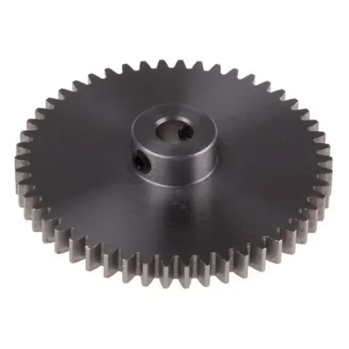 RS PRO Steel 50 Teeth Spur Gear, 1 Module, 6mm Bore Diam, 50mm Pitch Diam, 14mm Hub Diam - 8787922 product image