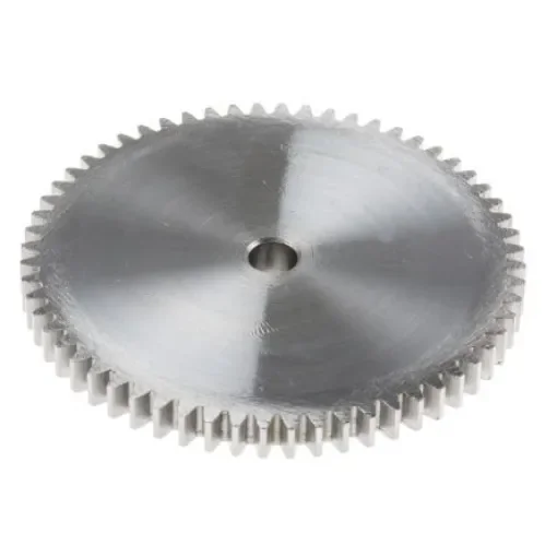 RS PRO Steel 60 Teeth Spur Gear, 1 Module, 6mm Bore Diam, 60mm Pitch Diam, 14mm Hub Diam - 8787926 product image