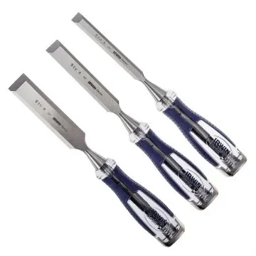 Irwin 3 Piece Steel Wood Chisel Set, 1.0 in, 1/2 in, 3/4 in Blade Width - 10503419 product image