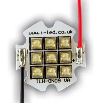 ILS ILH-ON09-FRED-SC211-WIR200., OSLON 80 9+ PowerStar Circular LED Array, 9 Red LED product image