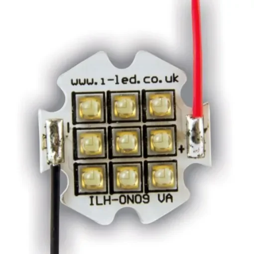 ILS ILH-OW09-FRED-SC211-WIR200., OSLON 150 9+ PowerStar Circular LED Array, 9 Red LED product image