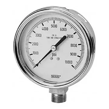 WIKA Analogue Pressure Gauge 2000psi Bottom Entry 100mm Outside Diameter - 9832705 product image