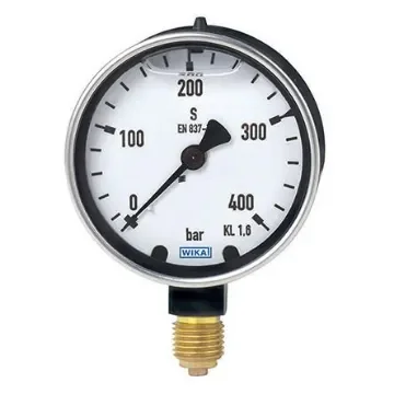 WIKA Analogue Pressure Gauge 100psi Back Entry 63mm Outside Diameter - 9318178 product image