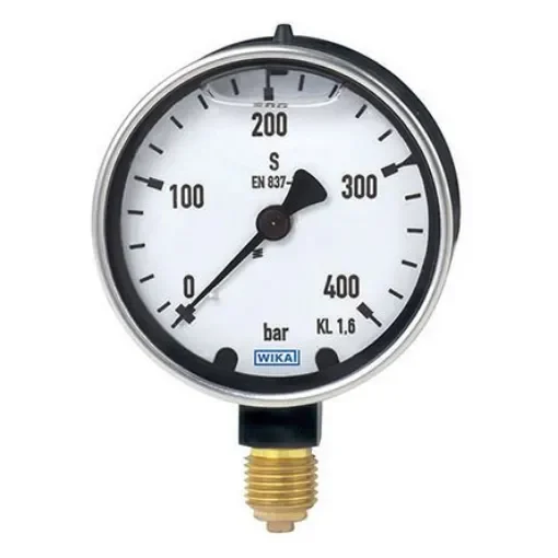 WIKA Analogue Pressure Gauge 100psi Back Entry 63mm Outside Diameter - 9318178 product image