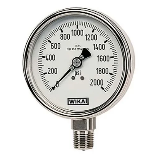 WIKA Analogue Pressure Gauge 3000psi Bottom Entry 63mm Outside Diameter - 9831988 product image