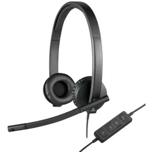 Logitech H570e Black Wired USB A On Ear Headset - 981-000575 product image
