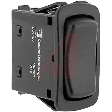 Carling Technologies Illuminated DPDT, (On)-Off-(On) Rocker Switch Panel Mount - L28D1EHN1-A7900-000 product image