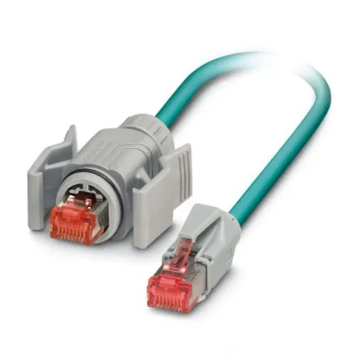 Phoenix ContactVS-IP67-IP20-93E/1.5, 1.5m Cat5e, Black RJ45 to Male RJ45 Male Shielded, Terminated Polyurethane Sheath - 1404354 product image