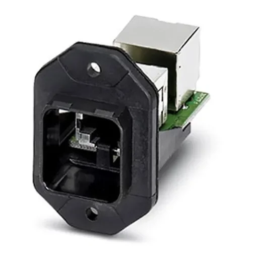 Phoenix Contact VS-PPC-F1-RJ45-POBK-1RF-BU/BU Series RJ45 Panel Mounting Frame, Cat5e, Shielded - 1404760 product image