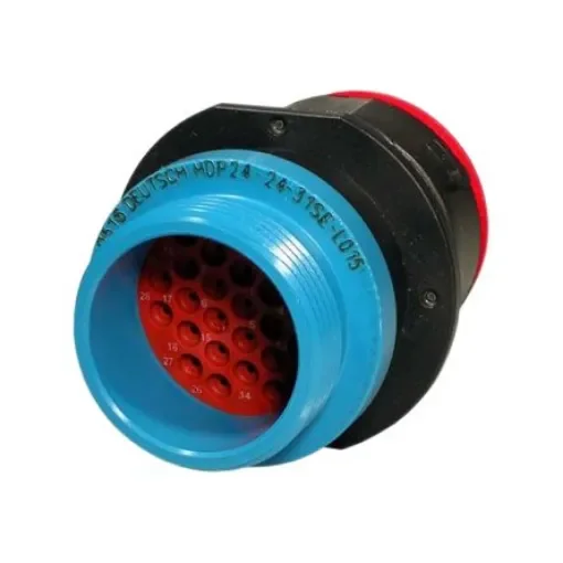 Deutsch Circular Connector, 31 Contacts, Bulkhead Mount, Socket, Male, IP67, HDP20 Series - HDP24-24-31PE-L015 product image