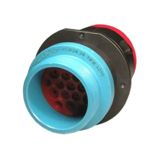 Deutsch Circular Connector, 19 Contacts, Bulkhead Mount, Socket, Female, IP67, HDP20 Series - HDP24-24-19SE-L015 product image