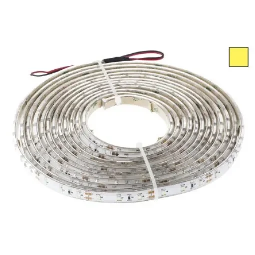 RS PRO 12V Yellow LED Strip Light, 5m Length - 8837908 product image