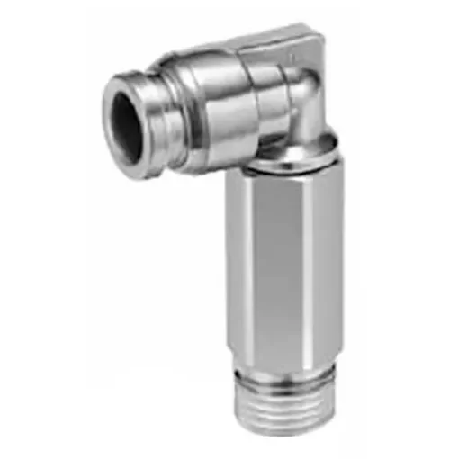 SMC KQG2 Series, R 1/4 Male to Push In 6 mm, Threaded-to-Tube Connection Style - KQG2W06-02S product image