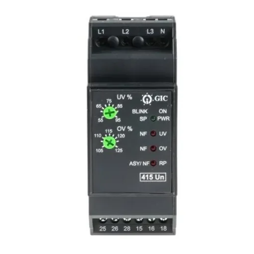 GIC Phase, Voltage Monitoring Relay, 3 Phase, DPDT - MAC04D0100 product image