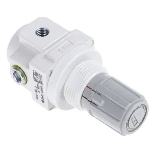 SMC M5 x 0.8 Pneumatic Regulator - 0.05MPa to 0.85MPa, M5, 1MPa max. input - AR10-M5-A product image