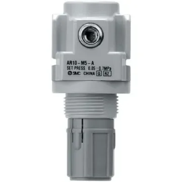 SMC M5 x 0.8 Pneumatic Regulator - 0.02MPa to 0.2MPa, M5, 1MPa max. input - AR10-M5H-1-A product image