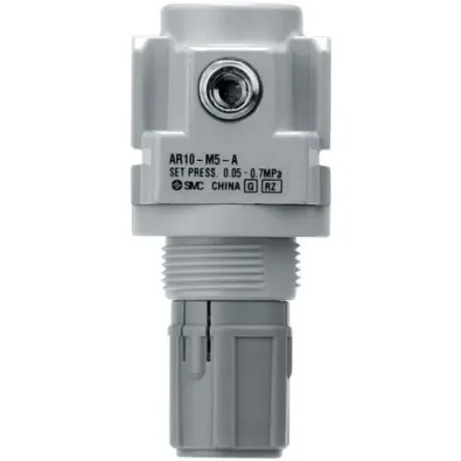 SMC M5 x 0.8 Pneumatic Regulator - 0.02MPa to 0.2MPa, M5, 1MPa max. input - AR10-M5H-1-A product image