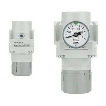 SMC M5 x 0.8 Pneumatic Regulator - 0.05MPa to 0.85MPa, M5, 1MPa max. input - AR10-M5GH-A product image
