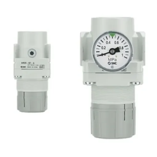SMC M5 x 0.8 Pneumatic Regulator - 0.05MPa to 0.85MPa, M5, 1MPa max. input - AR10-M5GH-A product image