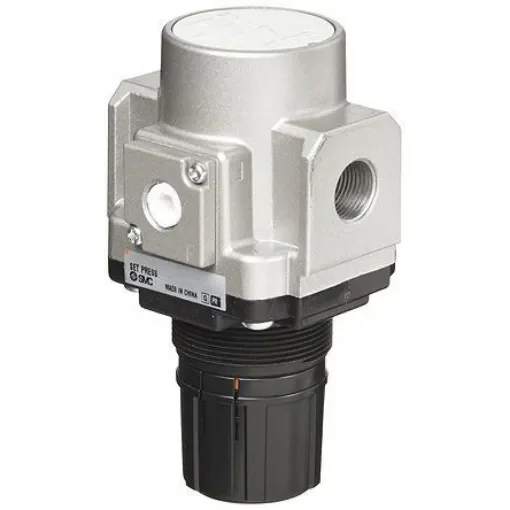 SMC G 1/8 Pneumatic Regulator - 0.02MPa to 0.2MPa, 1/8, 1MPa max. input - AR20-F01H-1-B product image