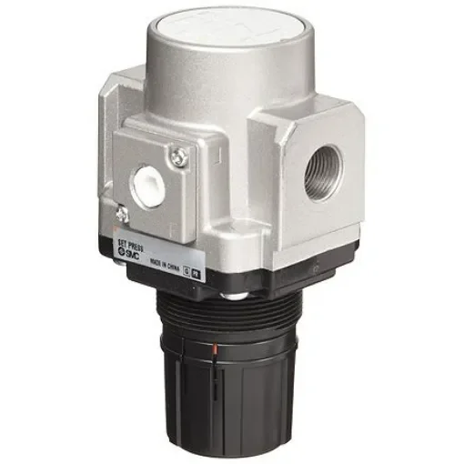 SMC G 1/4 Pneumatic Regulator - 0.05MPa to 0.85MPa, 1/4, 1MPa max. input - AR20-F02H-B product image