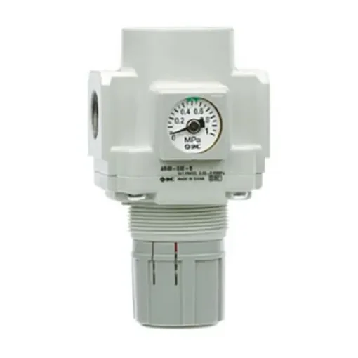SMC G 1/4 Pneumatic Regulator - 0.05MPa to 0.85MPa, 1/4, 1MPa max. input - AR30-F02-B product image