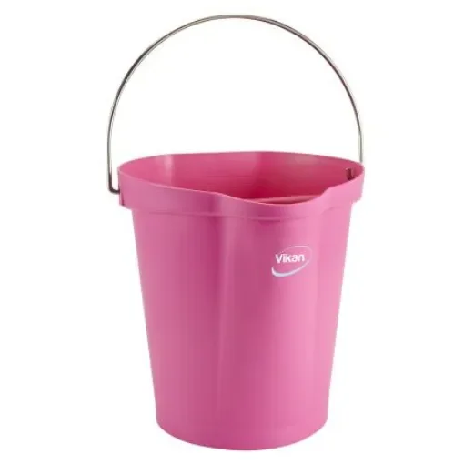 12L Plastic Pink Bucket With Handle - 56861 product image