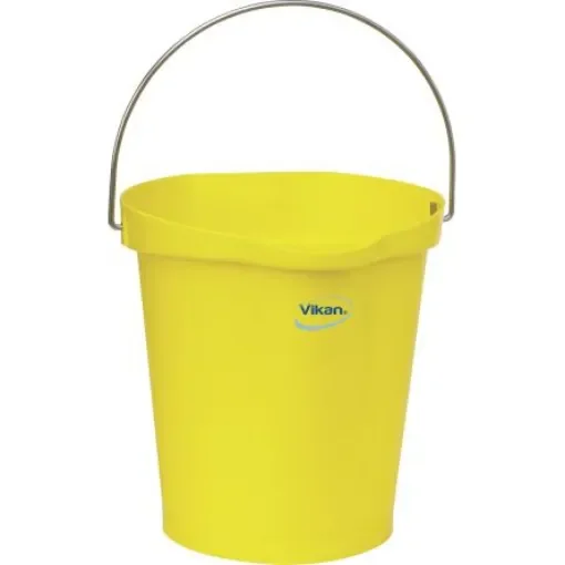 12L Plastic Yellow Bucket With Handle - 56866 product image