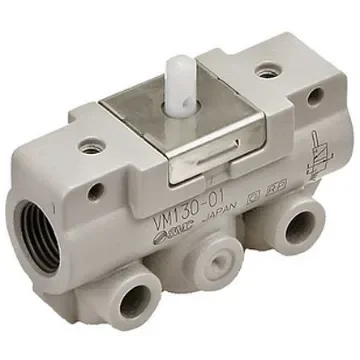 SMC Roller Lever Pneumatic Relay Pneumatic Manual Control Valve VM100 Series, G 1/8, 1/8, III B - VM131-F01-01SA product image