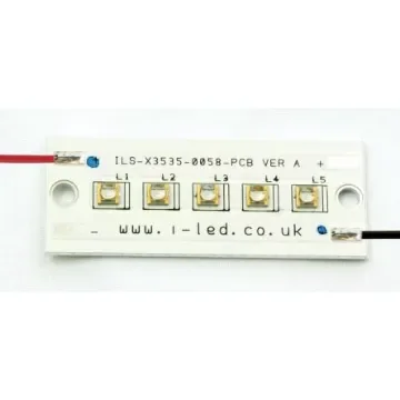 ILS-XN05-S400-0058-SC211-W2. Intelligent LED Solutions, N3535 UV PowerLinear Series 5 UV LED Array, 410nm 2000mW 55 ° product image