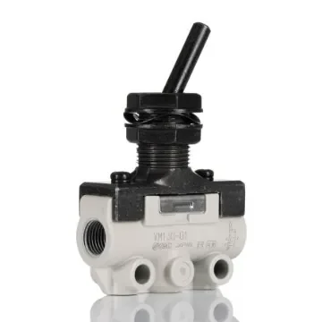 SMC Toggle Lever Pneumatic Relay Pneumatic Manual Control Valve VM100 Series, R 1/8, 1/8, III B - VM130-01-08A product image