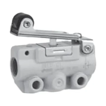 SMC Roller Lever Pneumatic Relay Pneumatic Manual Control Valve VM100 Series, R 1/8, 1/8, III B - VM131-01-01A product image