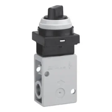SMC Twist Selector (2 Position) Pneumatic Relay Pneumatic Manual Control Valve VM200 Series, R 1/4, 1/4, III B - VM230-02-34GA product image