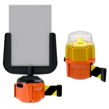 Skipper Black & Yellow Retractable Barrier, 9m, Yellow/Black Tape - XS01-O B/Y product image