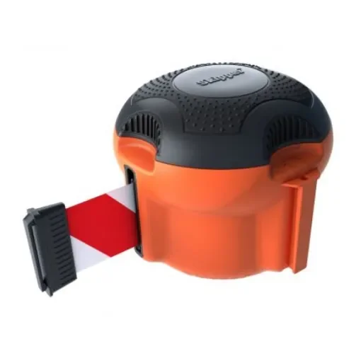 Skipper Red & White Retractable Barrier, 9m, Red, White Tape - XS01-O R/W product image
