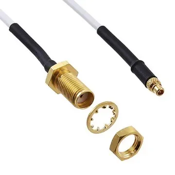Cinch 415 Series Male MMCX to Female SMA, 910mm, RG178 Coaxial, Terminated50 O - 415-0070-036 product image