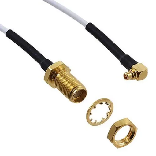 Cinch 415 Series Male MMCX to Female SMA, 304.8mm, RG178 Coaxial, Terminated50 O - 415-0072-012 product image