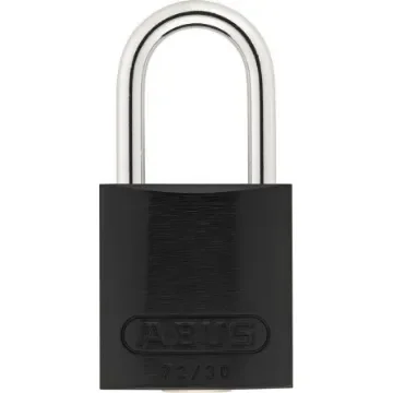 ABUS 72/30 Key Weatherproof Aluminium, Steel Safety Padlock, 4.4mm Shackle, 31.8mm Body - 01805 72/30 Black product image