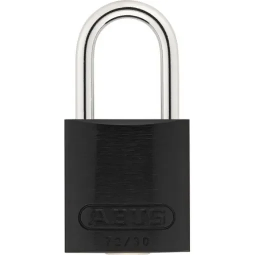 ABUS 72/30 Key Weatherproof Aluminium, Steel Safety Padlock, 4.4mm Shackle, 31.8mm Body - 01805 72/30 Black product image