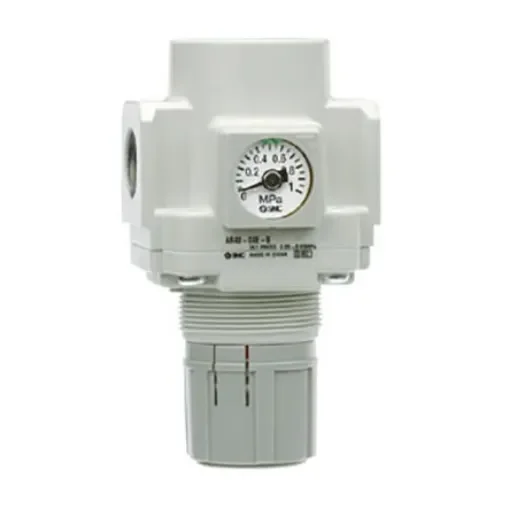 SMC G 1/8 Pneumatic Regulator - 0.05MPa to 0.85MPa, 1/8in, 1MPa max. input - AR20-F01-B product image