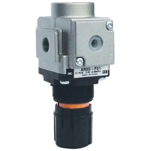 SMC G 1/8 Pneumatic Regulator - 0.05MPa to 0.85MPa, 1/8in, 1MPa max. input - AR20K-F01-B product image