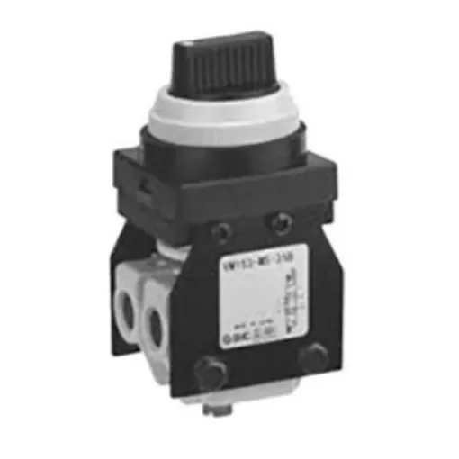 SMC Twist Selector (2 Position) Pneumatic Relay Pneumatic Manual Control Valve VM100 Series, G 1/8, 42948in, III B - VM130-F01-34BA product image