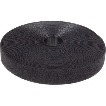 RS PRO Black Hook & Loop Tape, 20mm x 10m - 8904187 product image