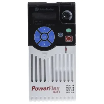 Allen Bradley Inverter Drive, 0.75 kW, 3 Phase, 480 V ac, 2.3 A, PowerFlex 525 Series - 25B-D2P3N114 product image
