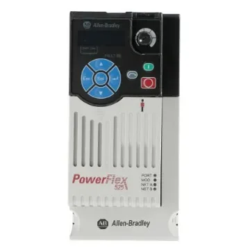 Allen Bradley Inverter Drive, 4 kW, 3 Phase, 400 V ac, 10.5 A, PowerFlex 525 Series - 25B-D010N114 product image