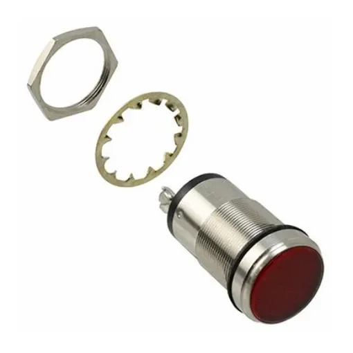 Dialight Red Panel Mount Indicator, 24V dc, 25.4mm Mounting Hole Size, IP66 - 556-1504-304F product image