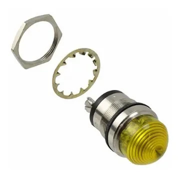 Dialight Yellow Panel Mount Indicator, 24V dc, 25.4mm Mounting Hole Size, IP66 - 556-3704-304F product image