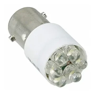 Dialight White LED Visible LED, 28V dc, BA9s Base, 10.92mm Diameter, 4000mcd - 586-6406-205F product image