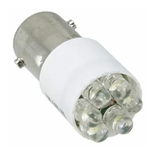 Dialight White LED Visible LED, 28V dc, BA9s Base, 10.92mm Diameter, 4000mcd - 586-6406-205F product image