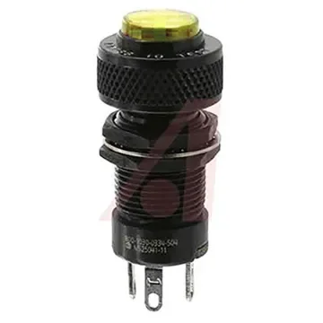 Dialight Yellow Panel Mount Indicator, 11.9mm Mounting Hole Size - 800-1030-0333-504 product image